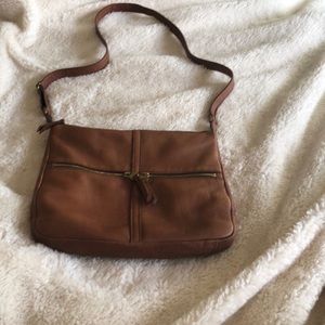 Fossil cross body leather purse
